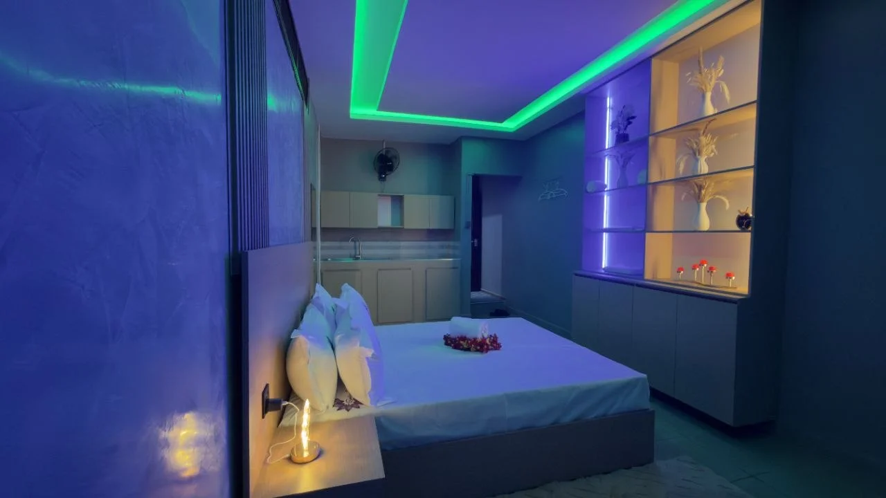 A prepared room at Sunflower Spa