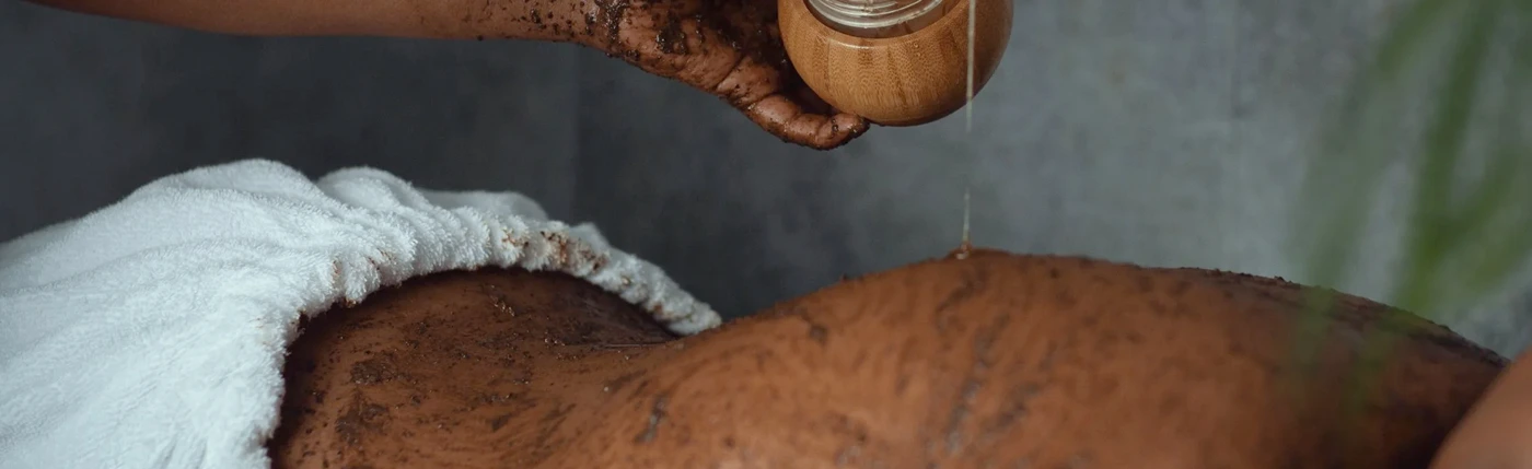 Body exfoliation from the spa menu